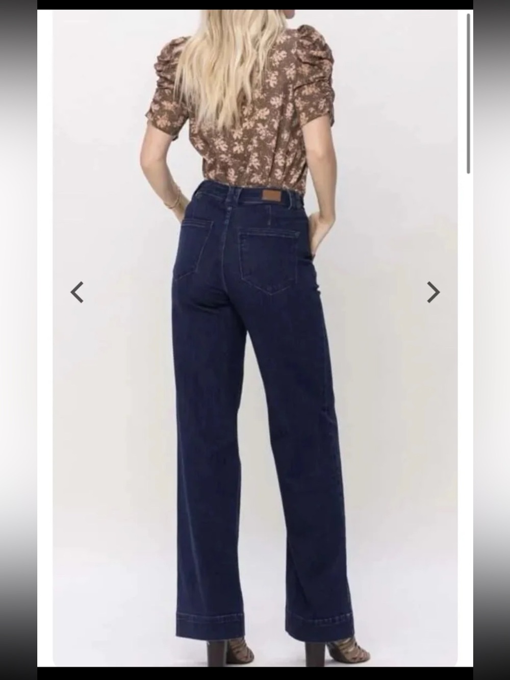 Judy Blue Trouser Wide Leg 82471 in Dark Wash size 11/30 - Picture 2 of 12